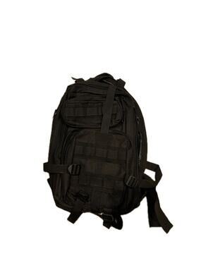 No Label Small Tactical Backpack Black 18L